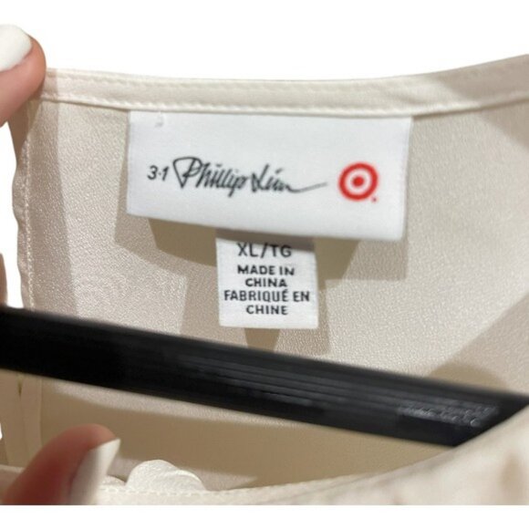 Phillip Lim For Target white sleeveless blouse size XL - Picture 6 of 6